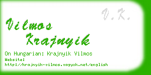 vilmos krajnyik business card